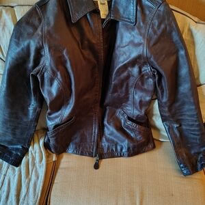 Women's Brown Leather Jacket